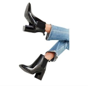 Michael Kors Chelsea black rain boots